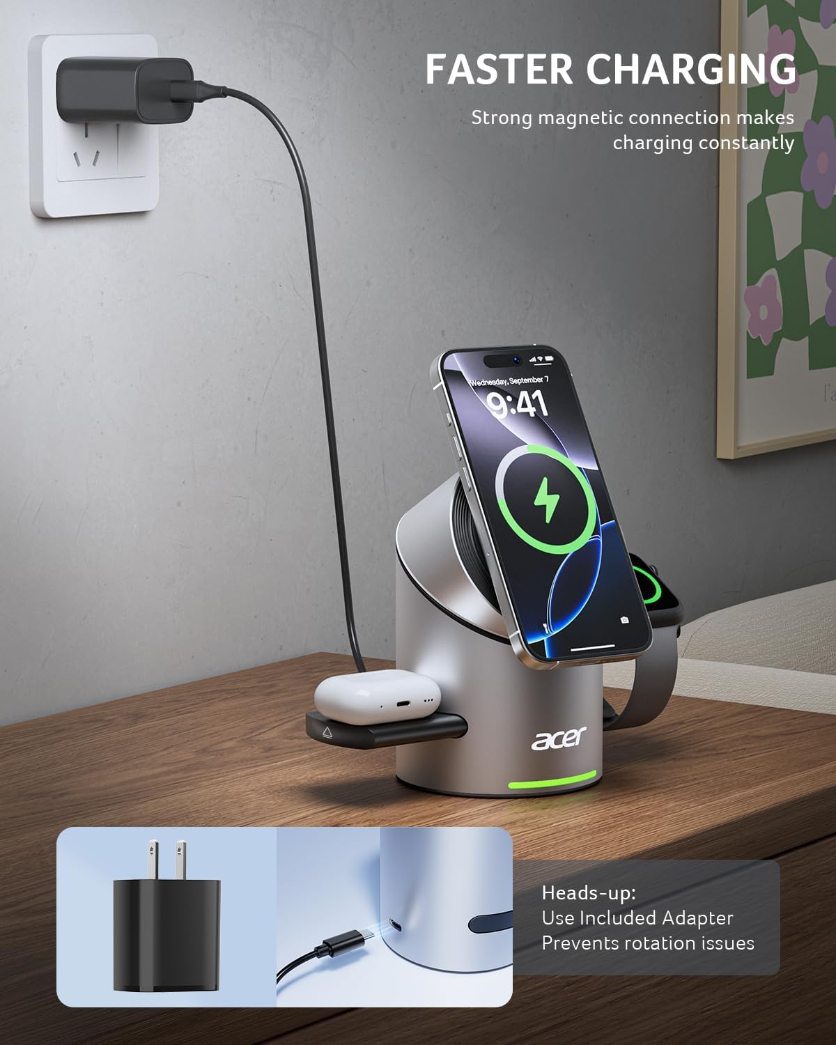 Acer 3-in-1 Charging Stand